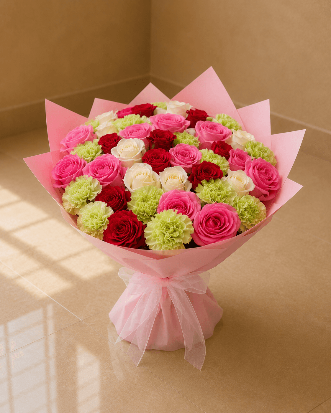 Blush Garden Rose Bouquet