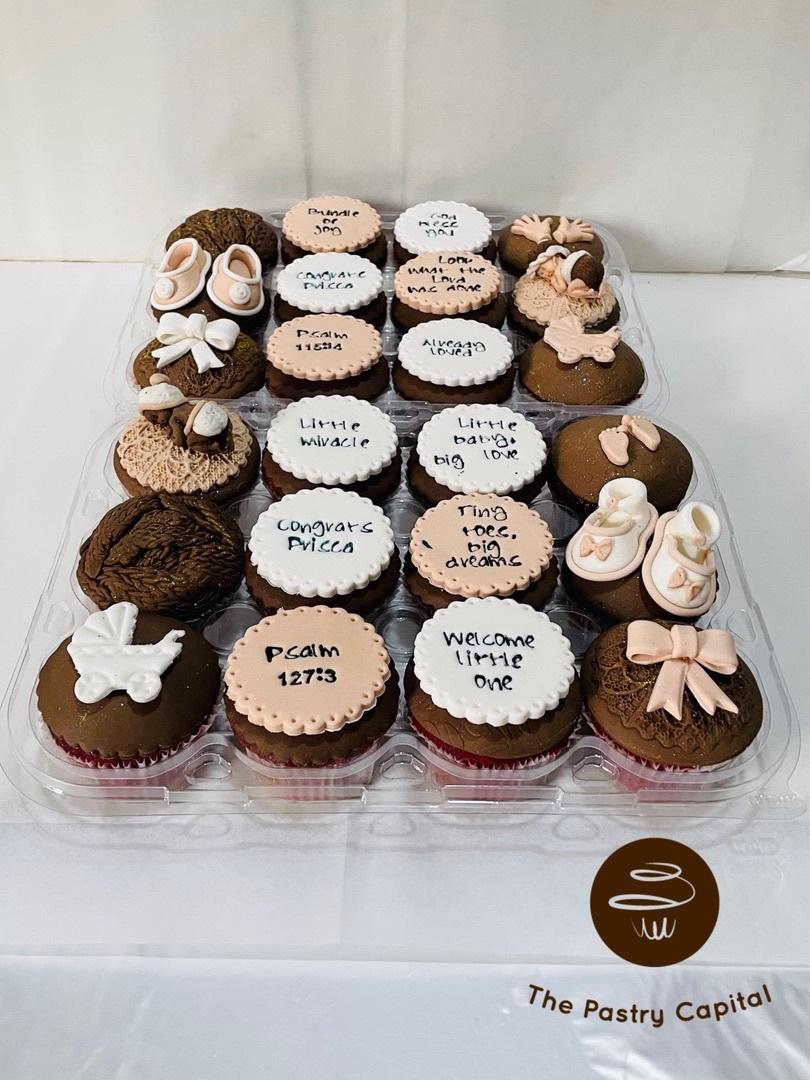 Baby Shower Cupcake Platter